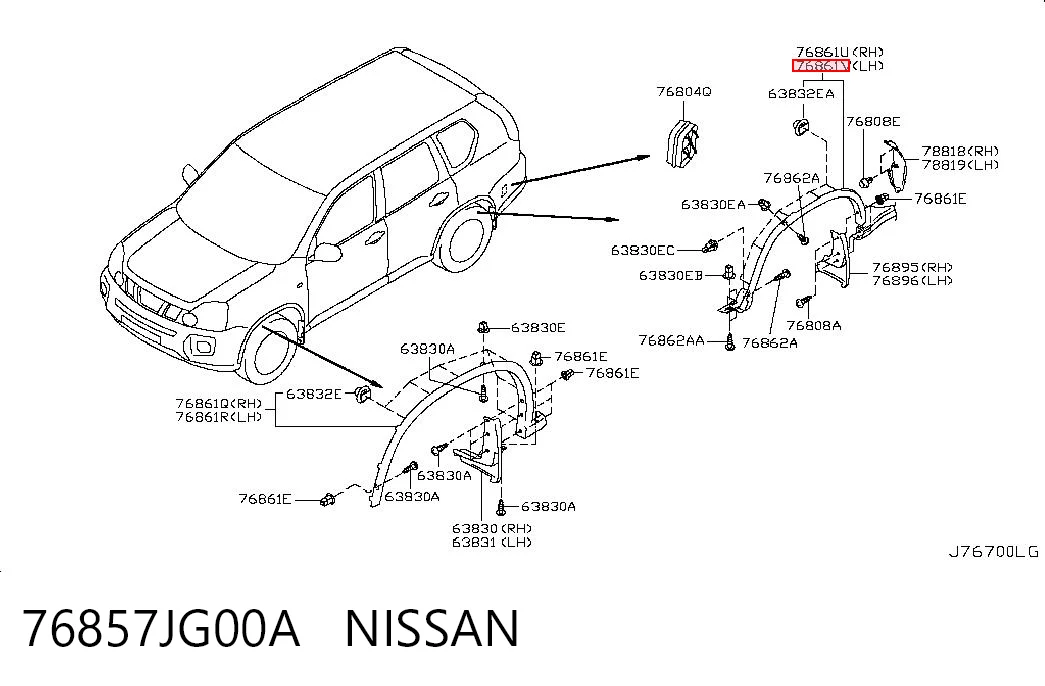 76857JG00A Nissan/Infiniti