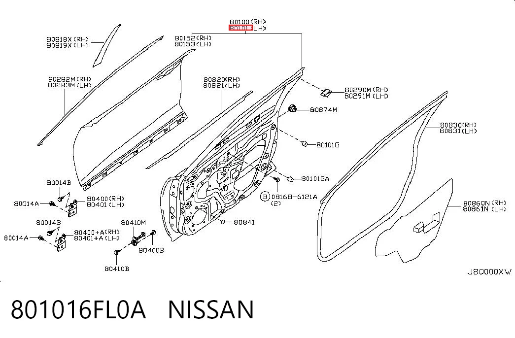 801016FL0A Nissan/Infiniti