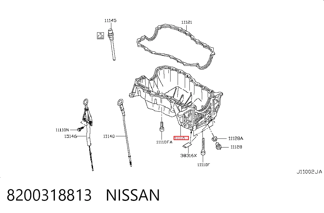  Miska olejowa silnika Nissan Qashqai 