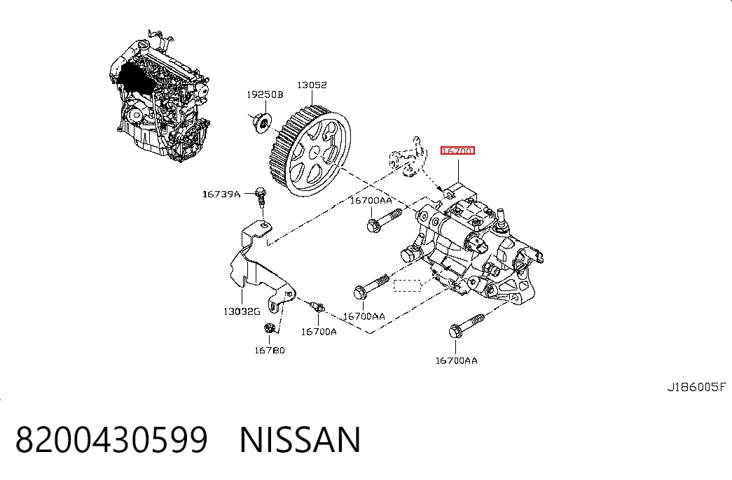 Pompa wtryskowa wysokiego ciśnienia do Nissan Qashqai +2 I J10