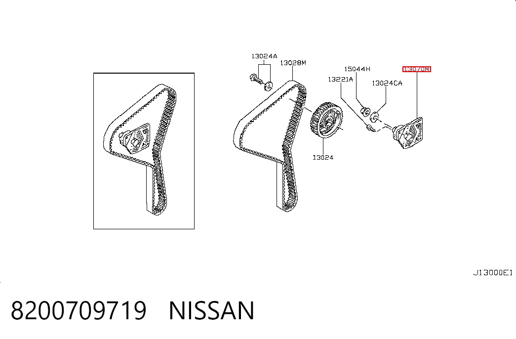Do koszyka Rolka napinacza paska rozrządu Nissan Primera  P12