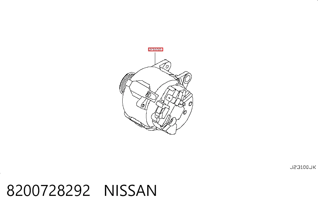Do koszyka Alternator Nissan Tiida  C11X