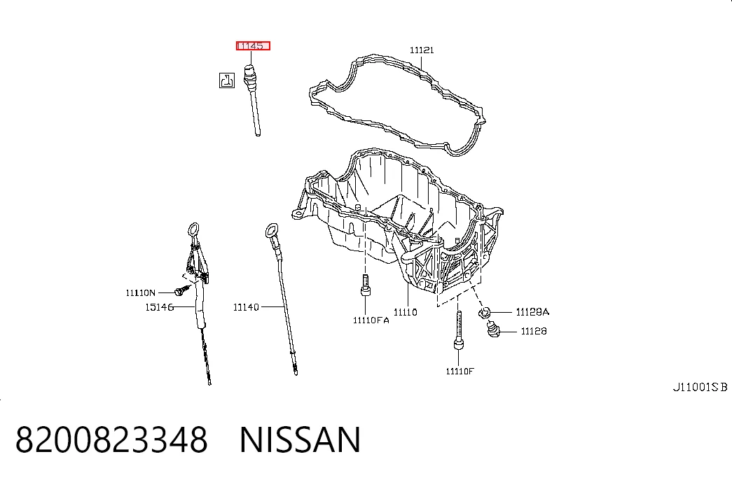 Czujnik poziomu oleju silnikowego  Nissan JUKE JPN