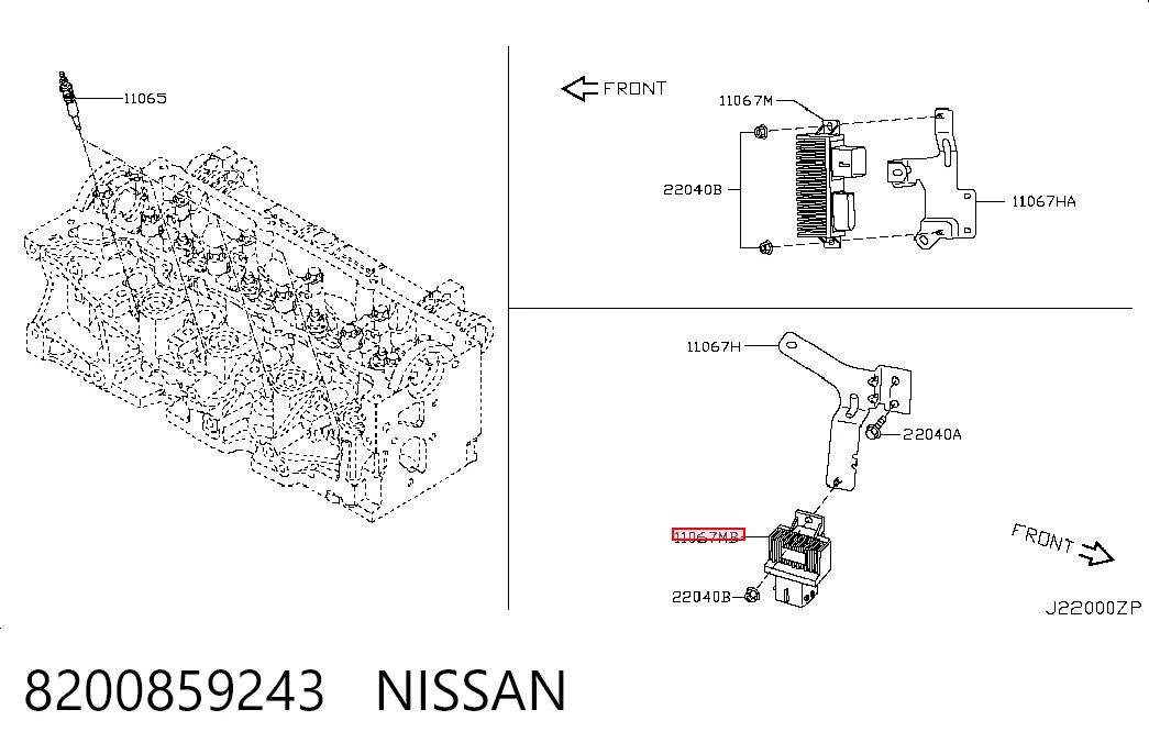  Przekaźnik świec żarowych Nissan Serena 