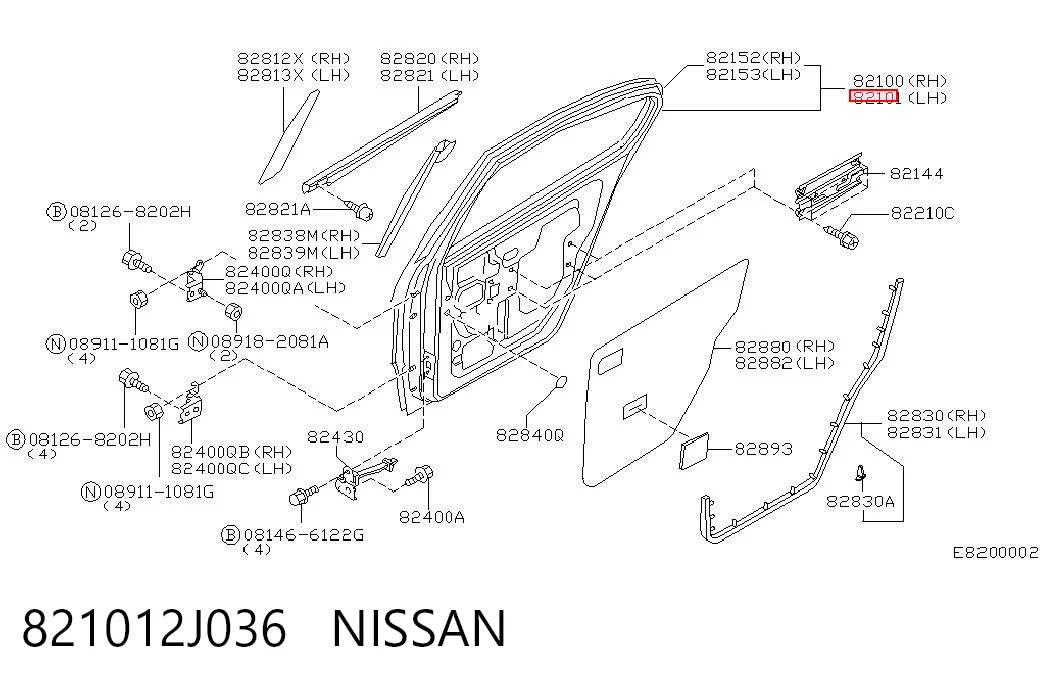Drzwi tylne lewe do Nissan Primera  P11