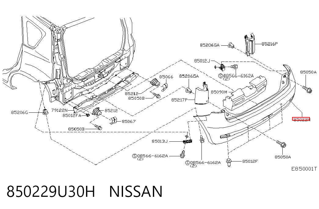 Zderzak tylny Nissan Note minivan (E11) (2006 - 2012) cena, od 260,07 USD