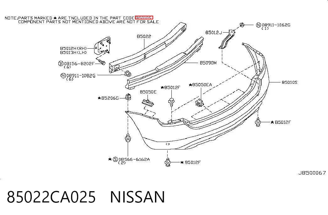 Zderzak tylny do Nissan Murano  Z50