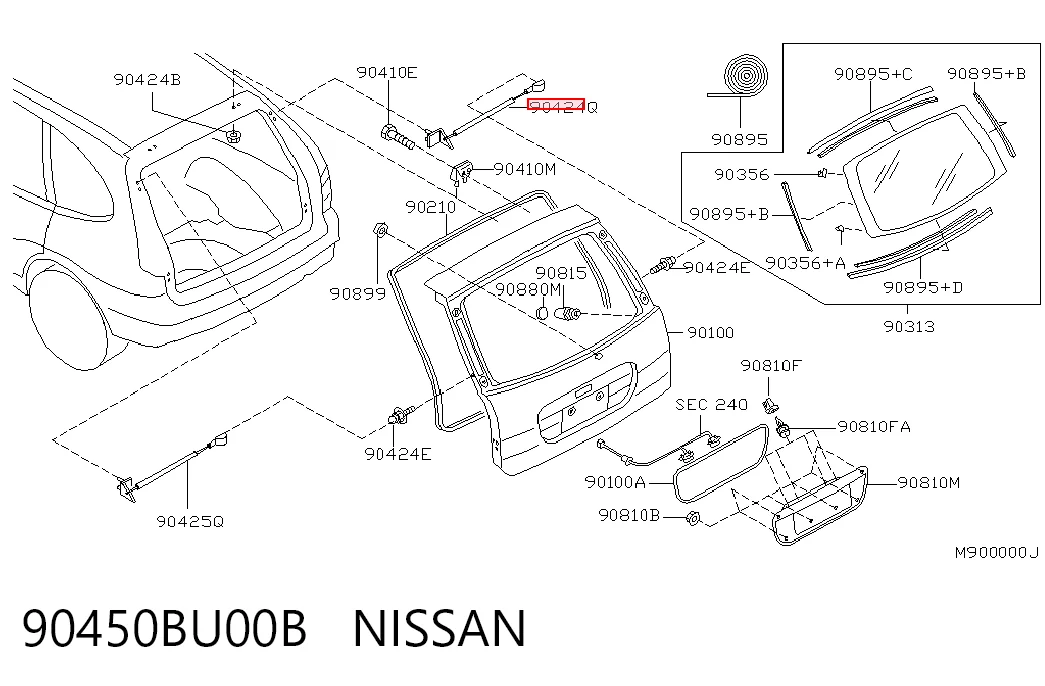 Amortyzator klapy bagażnika (3/5 drzwi-tylnych) Nissan Almera TINO minivan (V10) (2000 - 2005) cena, od 14,94 USD