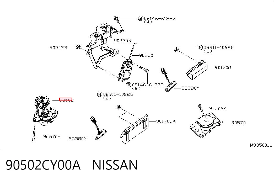 90502CY00A Nissan/Infiniti