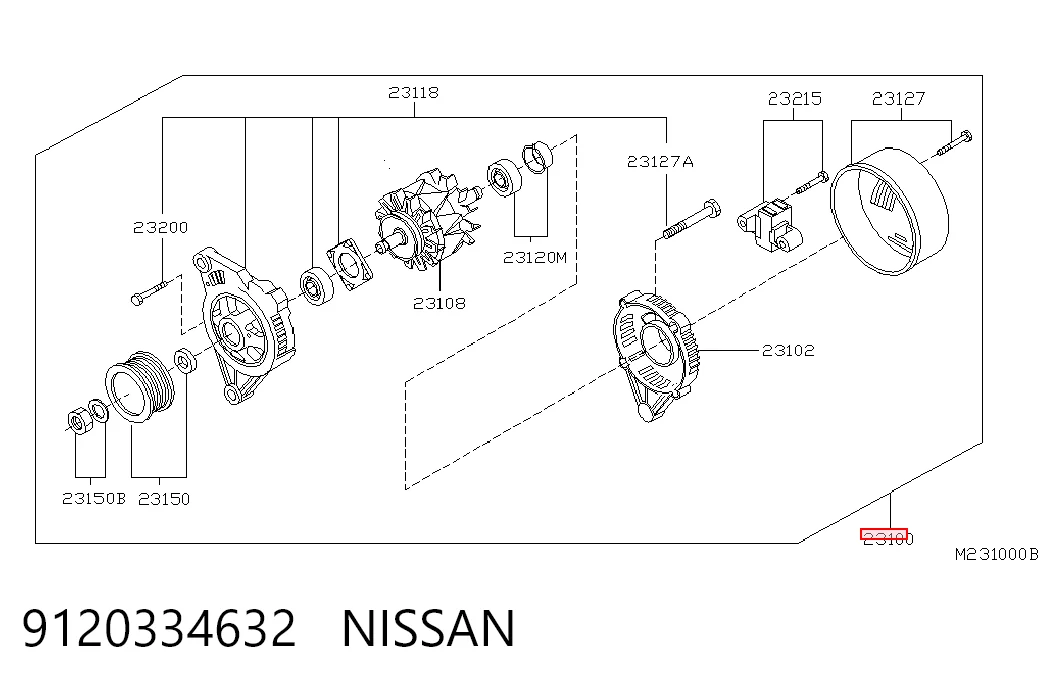 Alternator Nissan Terrano I