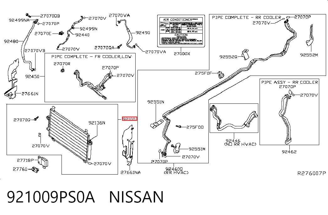 921009PS0A Nissan/Infiniti Chłodnica klimatyzacji