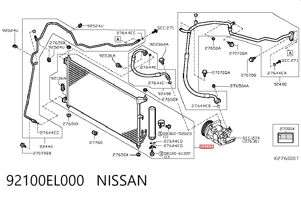 92100EL000 Nissan/Infiniti
