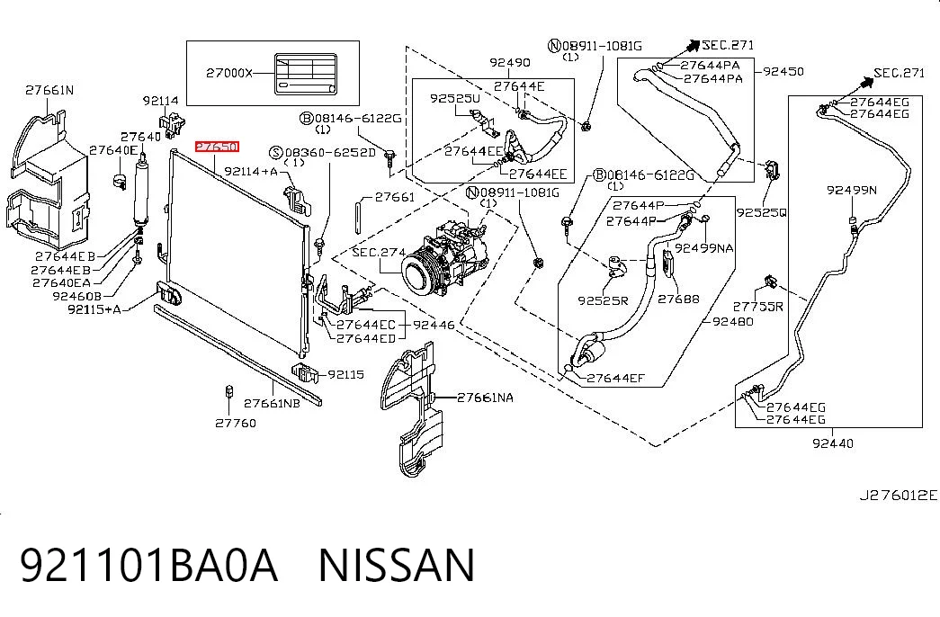 921101BA0A Nissan/Infiniti