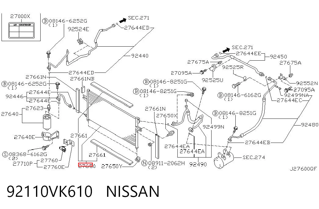 92110VK610 Nissan/Infiniti