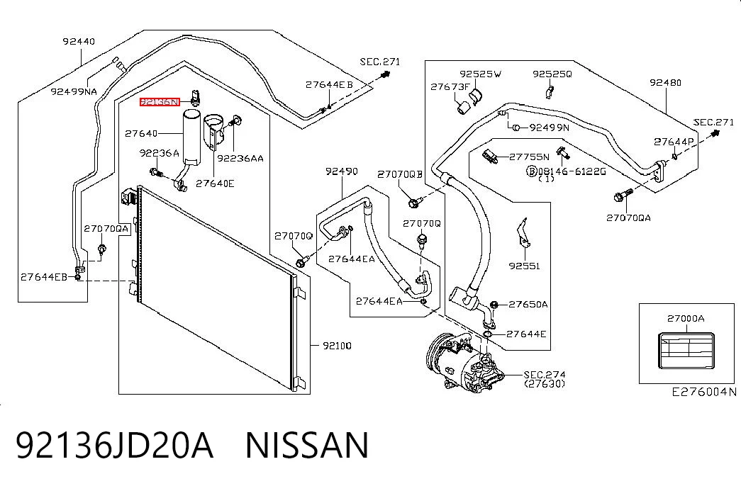 92136JD20A Nissan/Infiniti