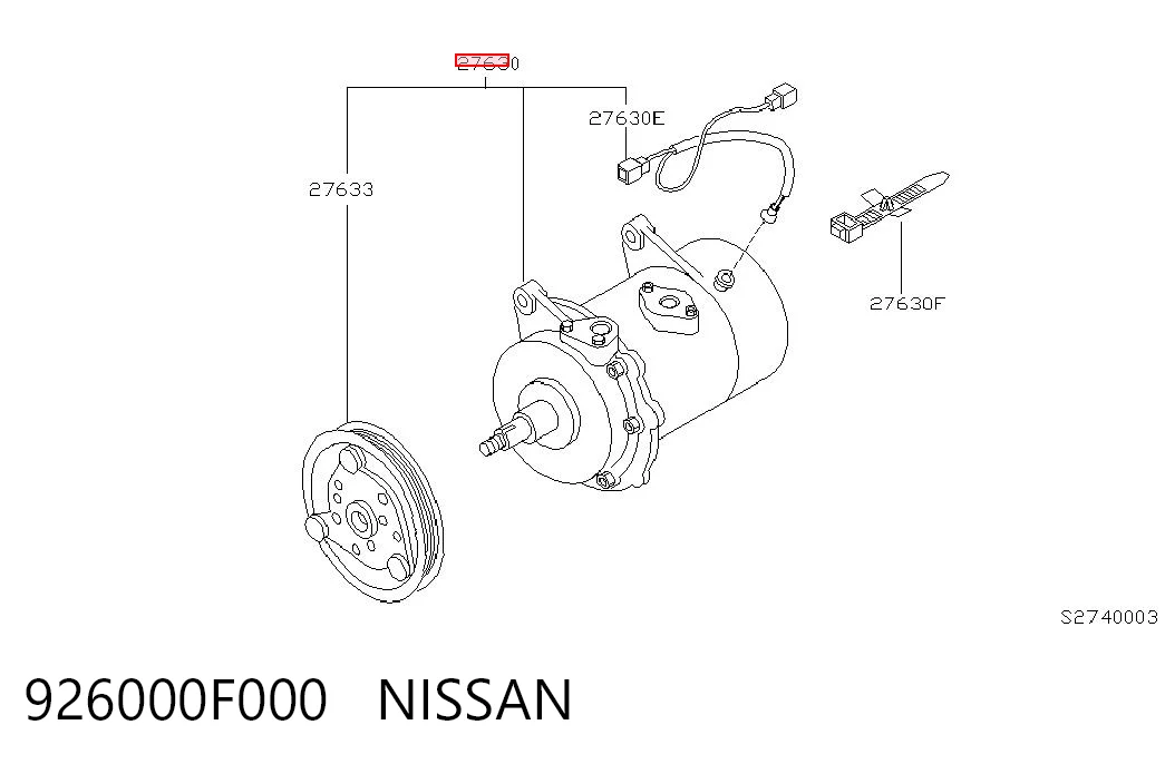 Sprężarka klimatyzacji do Nissan Terrano I WD21