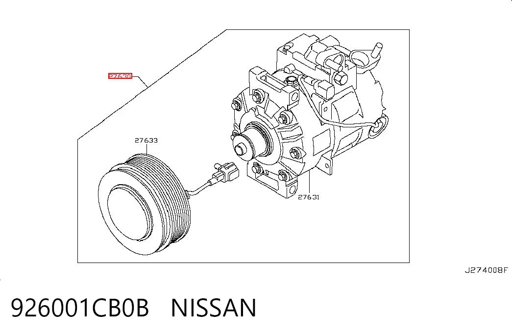 Sprężarka klimatyzacji do Infiniti FX  S51