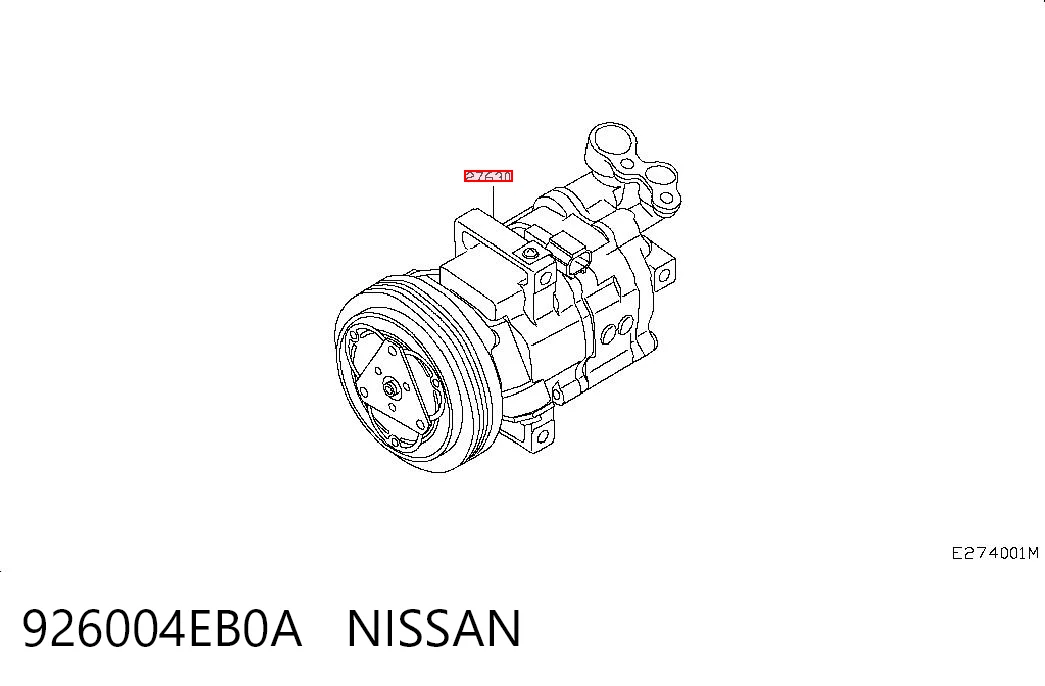 Sprężarka klimatyzacji Nissan Qashqai II