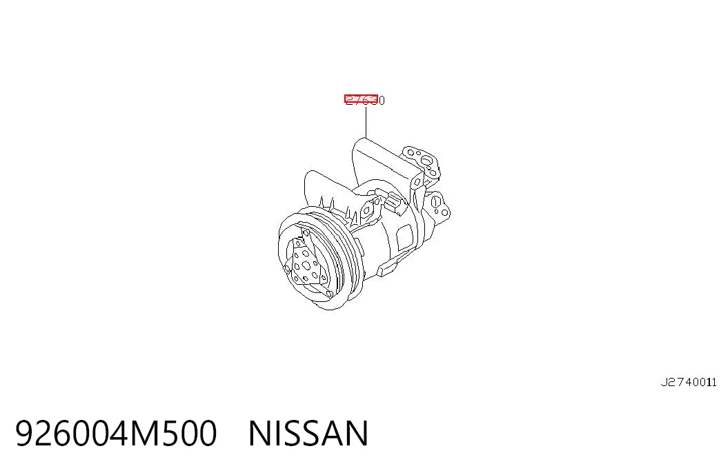Do koszyka Sprężarka klimatyzacji Nissan Primera  P11