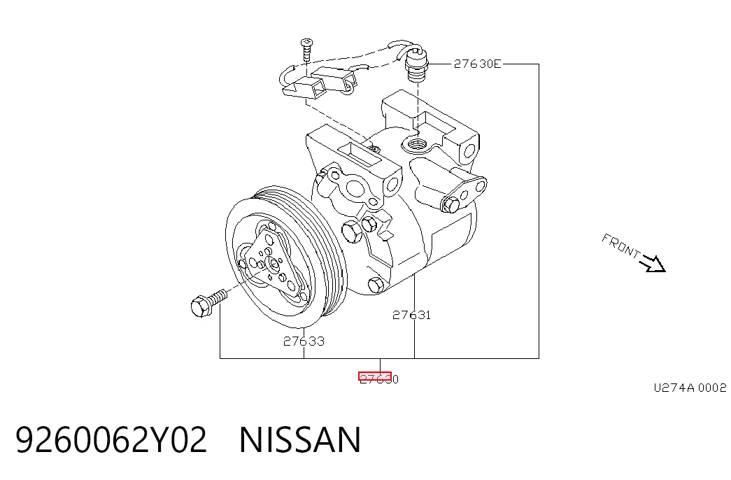 Sprężarka klimatyzacji do Nissan Sunny III N14
