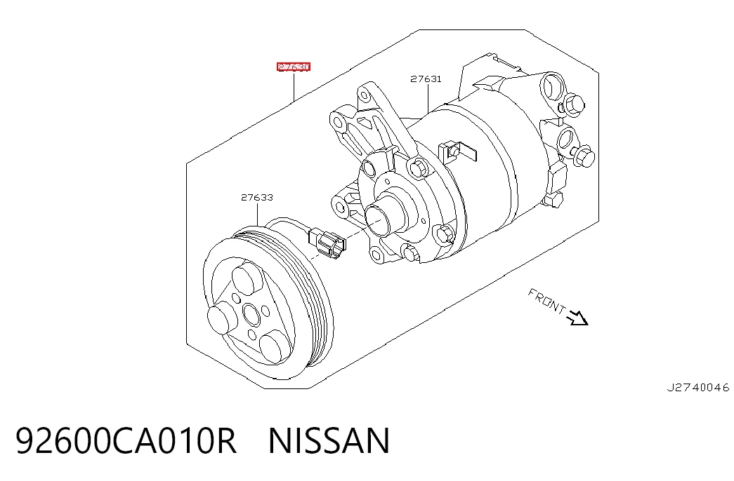Sprężarka klimatyzacji Nissan Terrano II