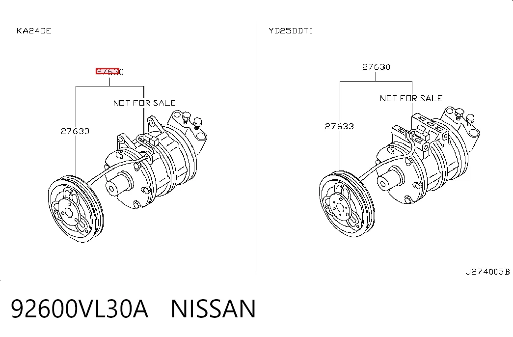 92600VL30A Nissan/Infiniti Sprężarka klimatyzacji