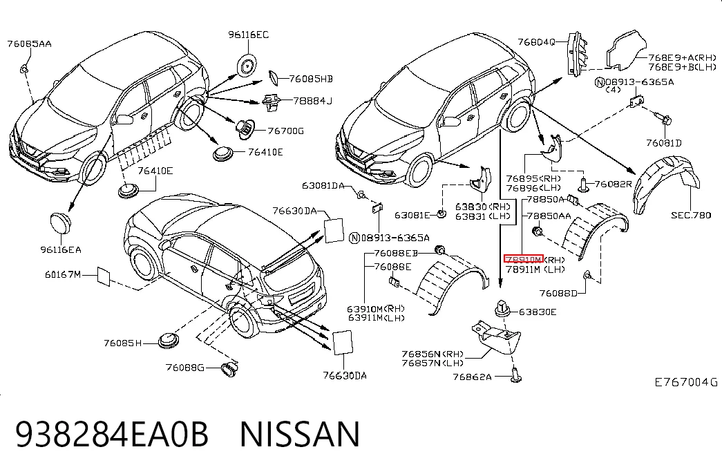 938284EA0B Nissan/Infiniti