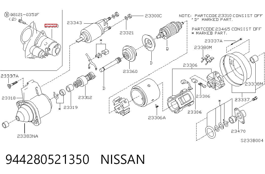 Rozrusznik do Nissan Terrano I WD21