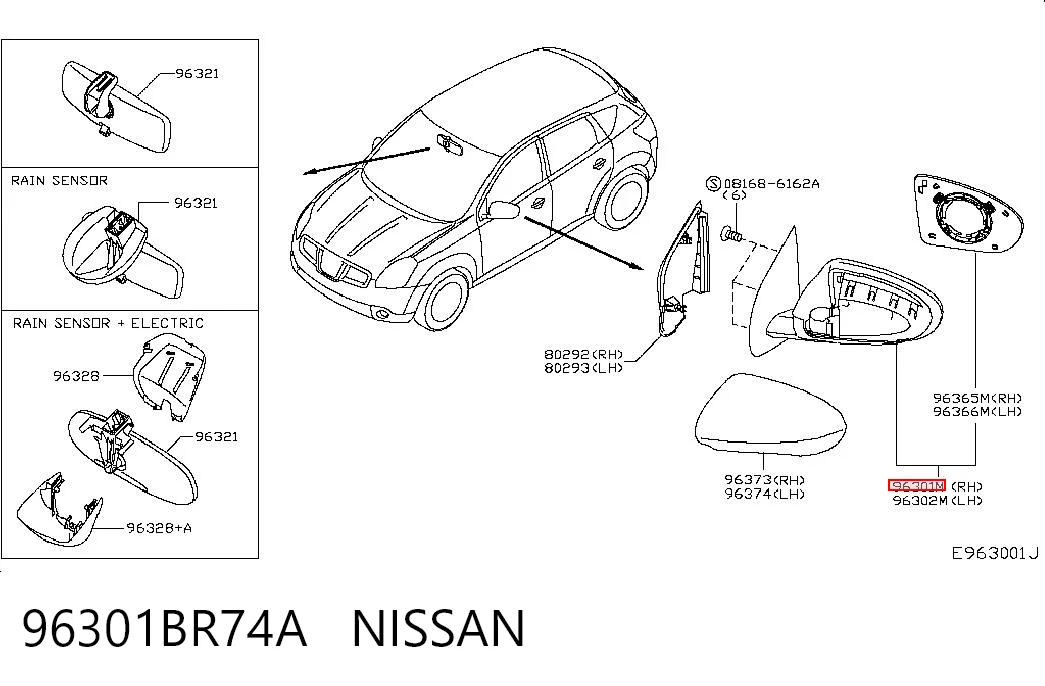 96301BR74A Nissan/Infiniti
