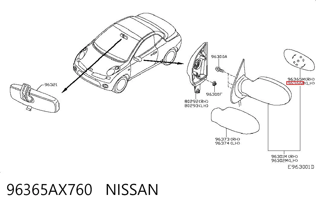 96365AX760 Nissan/Infiniti