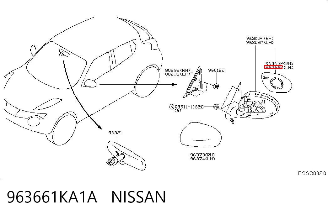 963661KA1A Nissan/Infiniti