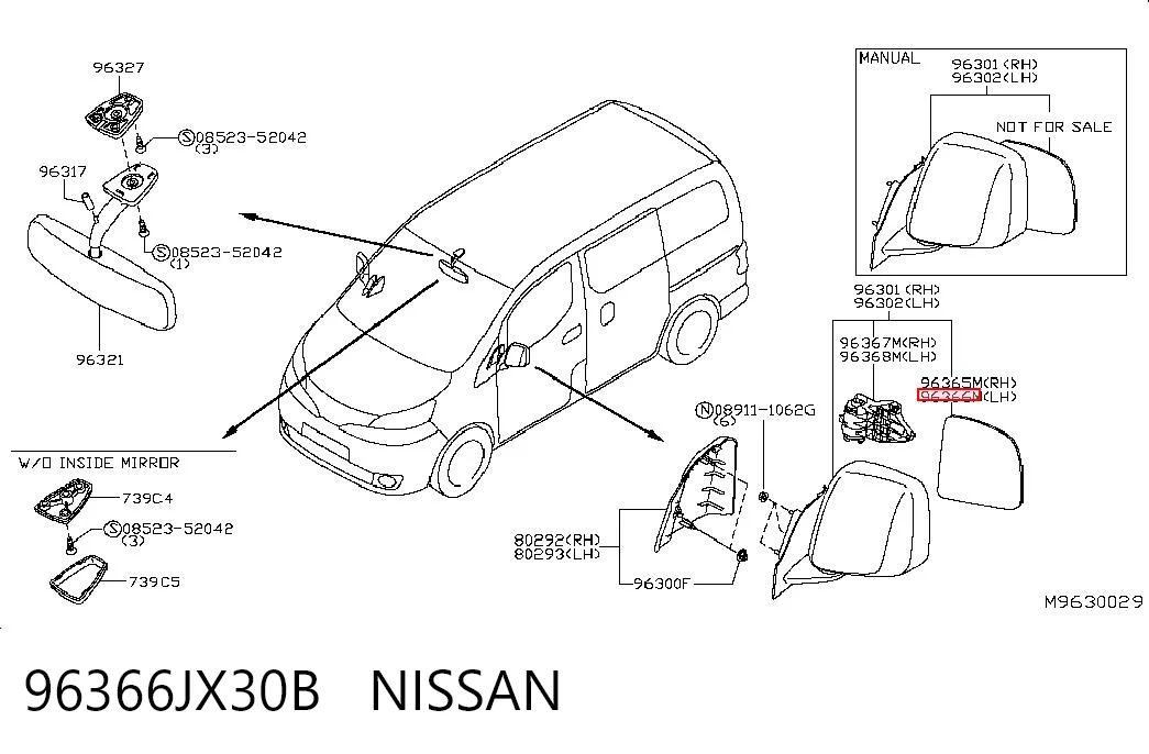 96366JX30B Nissan/Infiniti
