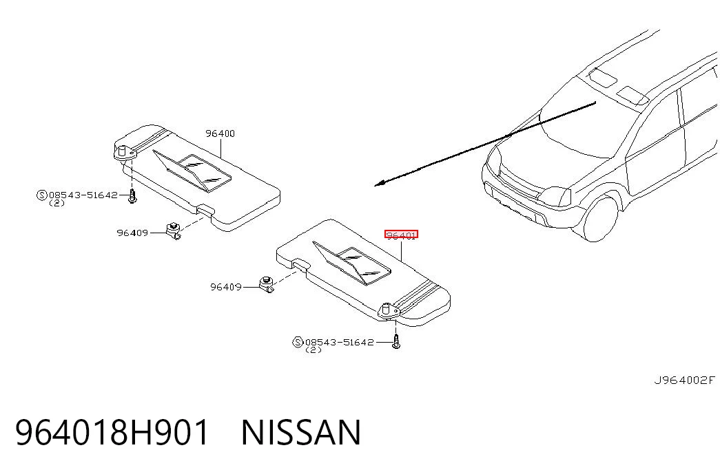 Osłona przeciwsłoneczna do Nissan X-Trail  T30