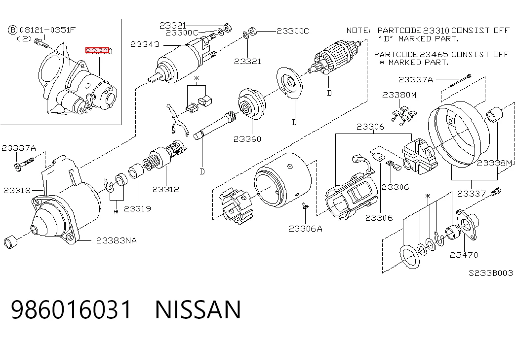 Rozrusznik Toyota 2330010T01 cena, od 153,20 USD