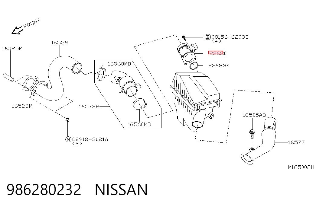 Czujnik przepływu powietrza, przepływomierz powietrza M.A.F. Nissan Almera TINO minivan (V10) (2000 - 2005) cena, od 33,16 USD