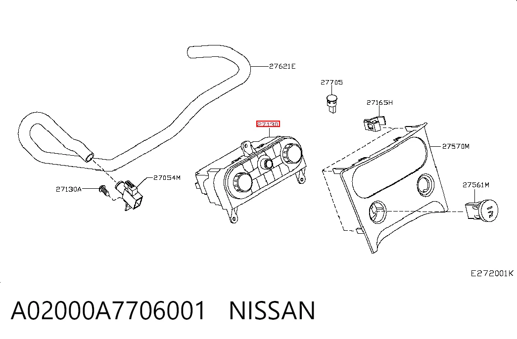 Sterownik trybów ogrzewania/klimatyzacji do Nissan Qashqai I J10