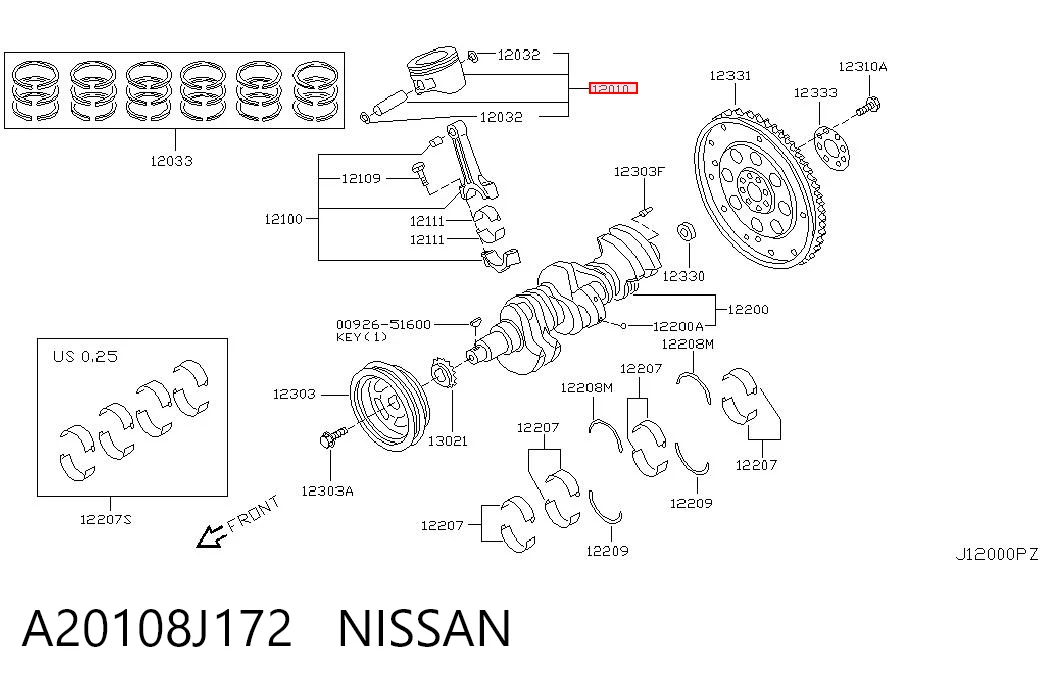 A20108J172 Nissan/Infiniti