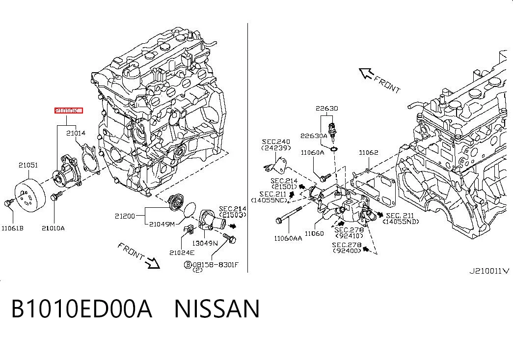 B1010ED00A Nissan/Infiniti