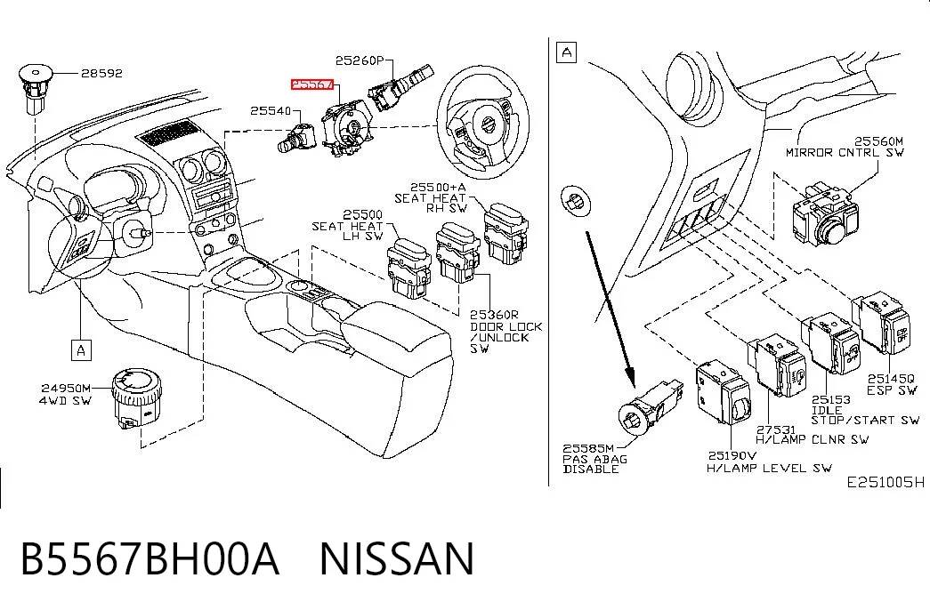 B5567BH00A Nissan/Infiniti