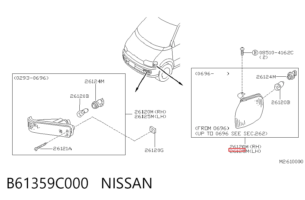 Kierunkowskaz lewy do Nissan Serena  C23