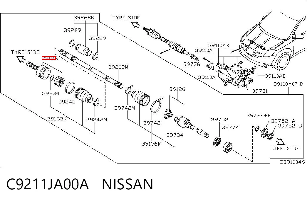 C9211JA00A Nissan/Infiniti
