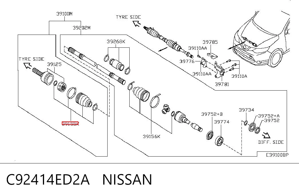 C92414ED2A Nissan/Infiniti