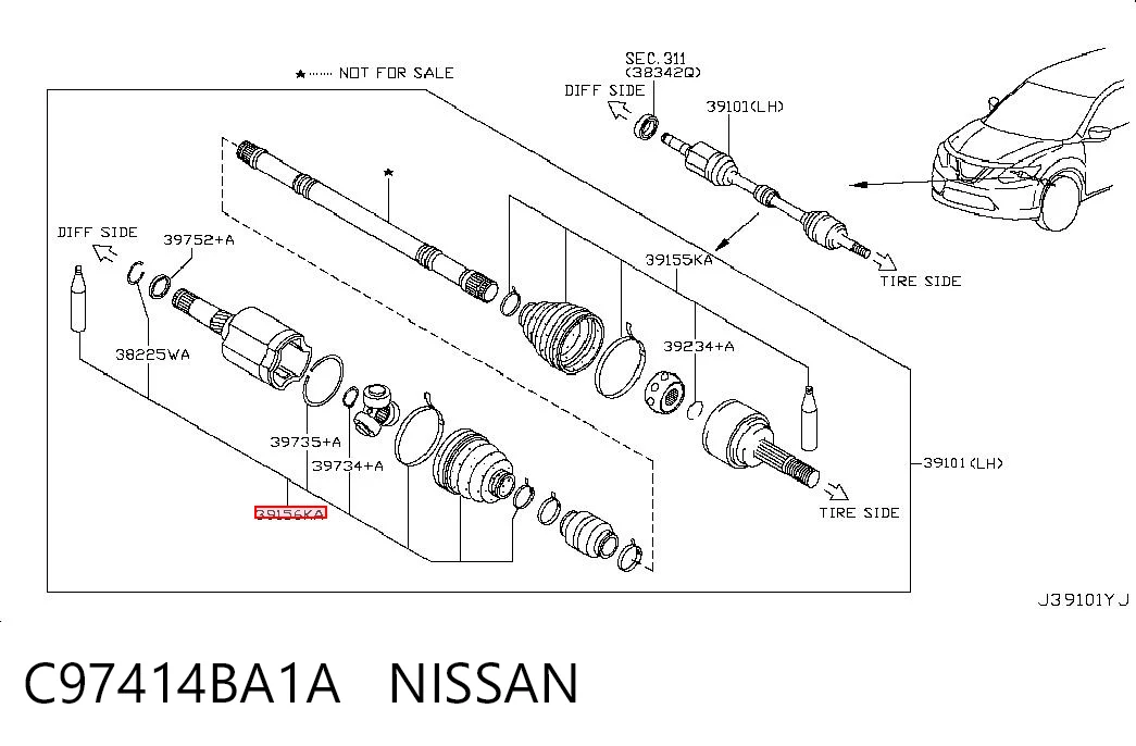 C97414BA1A Nissan/Infiniti