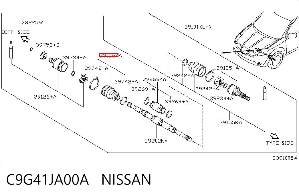 C9G41JA00A Nissan/Infiniti