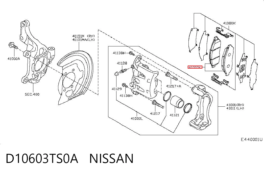 D10603TS0A Nissan/Infiniti