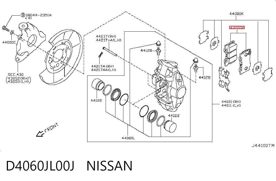 D4060JL00J Nissan/Infiniti