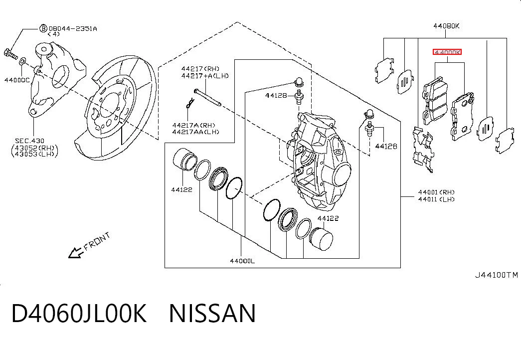 D4060JL00K Nissan/Infiniti