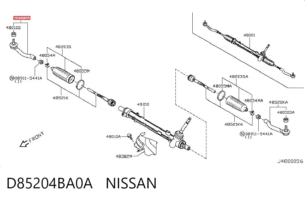 D85204BA0A Nissan/Infiniti