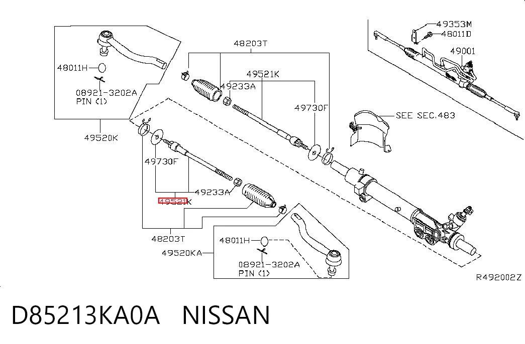 D85213KA0A Nissan/Infiniti