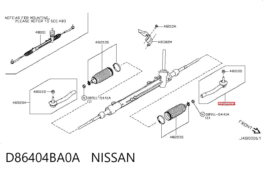 D86404BA0A Nissan/Infiniti